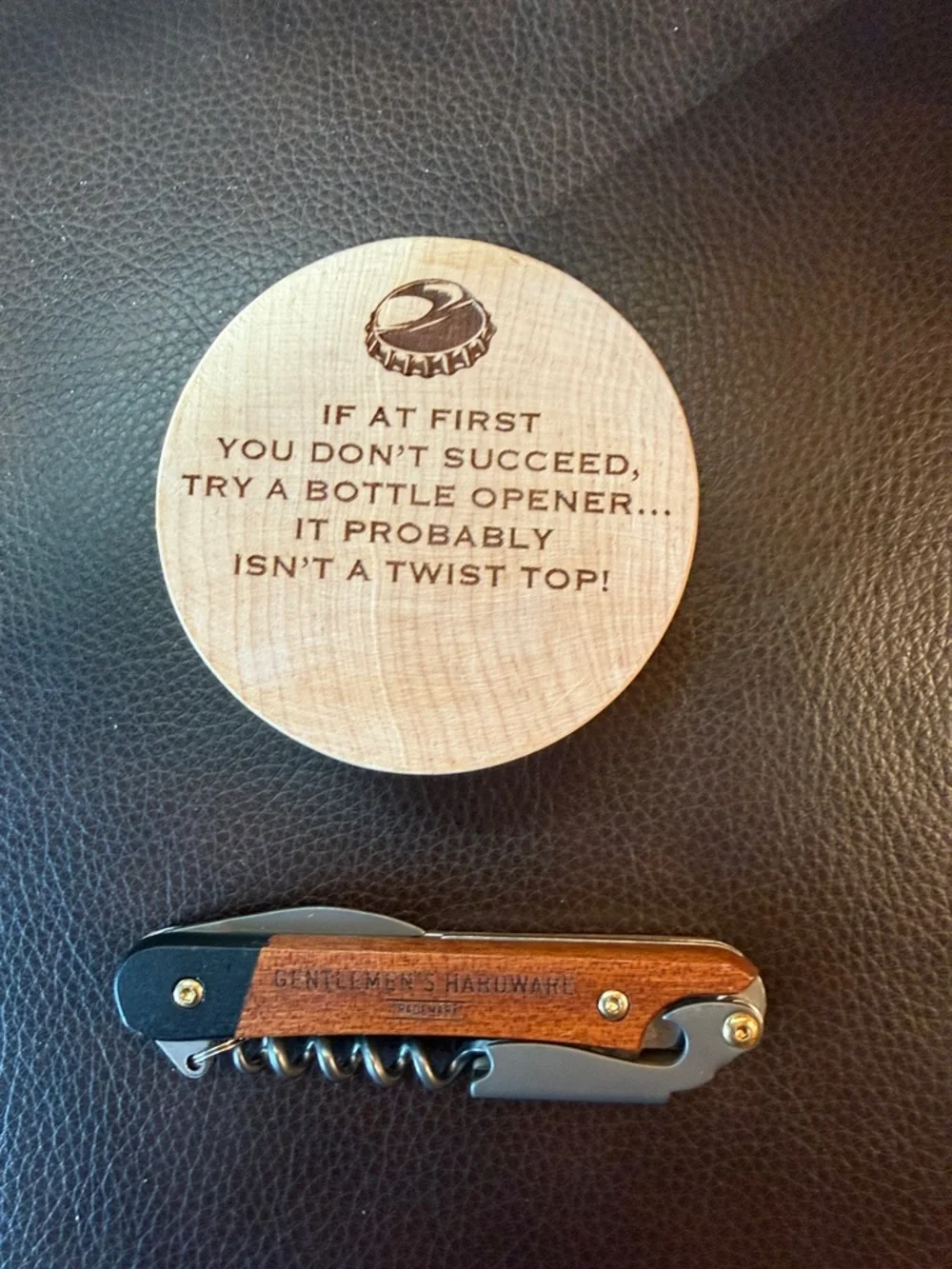 GENTLEMEN'S HARDWARE WAITER'S FRIEND. Plus bottle opener.